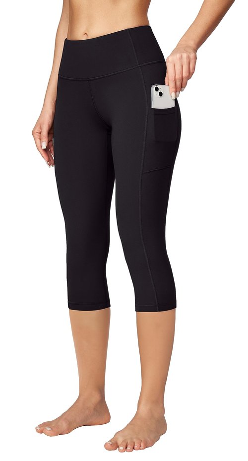 Ewedoos Capri Leggings for Women High Waisted Yoga Pants with Pockets for Women Tummy Control Workout Leggings Yoga Capris