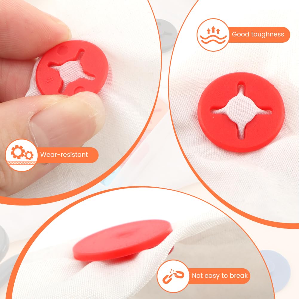 Skiennix Running Bib Clips - 20 Pairs Number Buckle Fixing System for Triathlons & Races | Includes Storage Box
