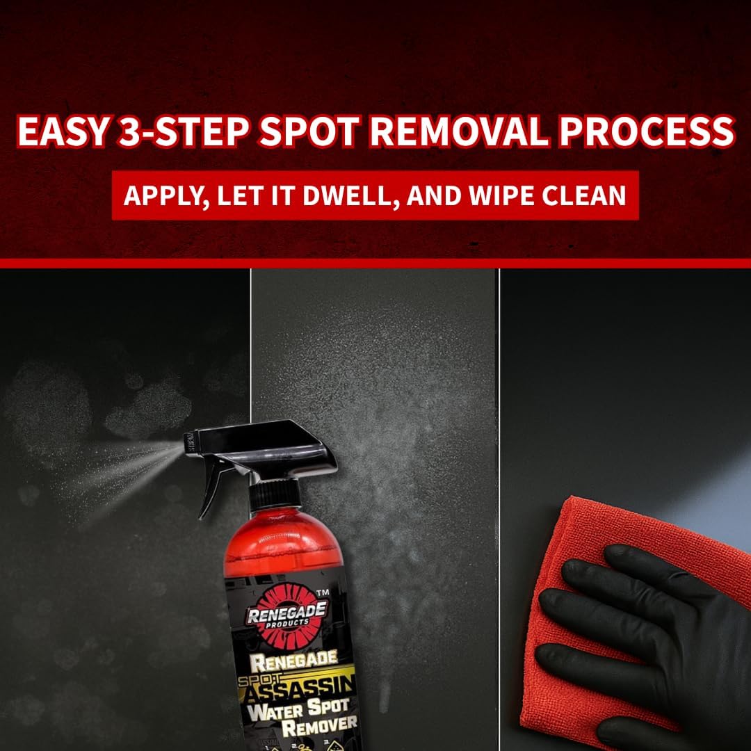 Renegade Products Water Spot Remover - Non-Acidic Formula for Polished Aluminum | 24 Oz Bottle