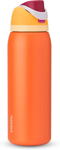 Owala FreeSip 40 oz Insulated Stainless Steel Water Bottle - BPA-Free, Straw Included, Citrus Crush | Perfect for Sports, Travel, and School