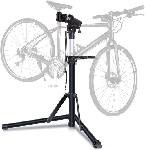 Sportneer Bike Repair Stand, Foldable Bicycle Repair Mechanics Rack Workstand, Height Adjustable Home Bike Stand for Maintenance (Max 55 lbs)