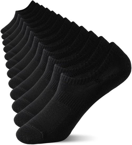 Irisbear No Show Socks - Thin Cotton Non-Slip Design | 6 Pairs of Low Cut Comfort
