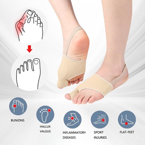 SANHLSKJ 2PCS Bunion Corrector for Women & Men, Big Toe Straightener Splint, Breathable Non-Slip Hallux Valgus Pain Relief, Day Night Support for Foot Care (US 5-10 Women&7-11 Men) (Black)