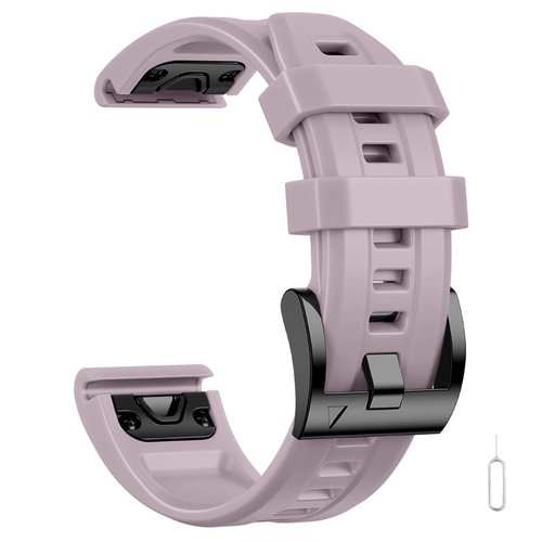 Quickfit 26 Watch Bands Compatible with Garmin Fenix 5X Plus Watch Band Fennix 3 HR, Soft Silicone Sport Wristband Strap for D2 Charlie/ D2 Bravo/ D2 Delta PX/Epix 2 Pro 51mm