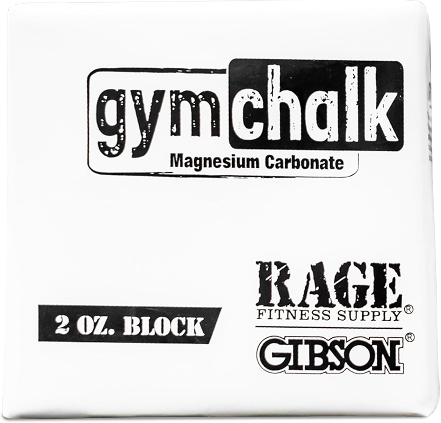 Rage Fitness Gym Chalk Block - 2oz Magnesium Carbonate for Superior Grip | Ideal for Weightlifting & Climbing