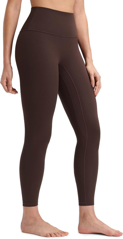 CRZ YOGA Yoga Leggings - Buttery Soft High-Waisted No Front Seam 25" for Pilates & Lounge Wear
