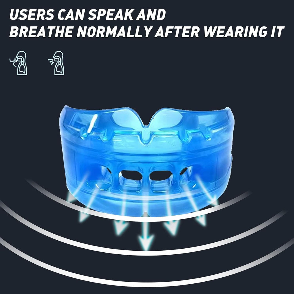 Skiennix Kids Mouth Guard - Durable Sports Braces for Football, MMA, Boxing & More | Blue with Case