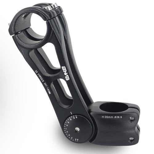 BNVB 31.8mm MTB Bike Stem. Adjustable ±70 Degree - 90/110/145mm Aluminum Alloy Mountain Bike Stem Riser Short Handlebar Stem for Most MTB, Road, BMX, Bicycle.(145mm)