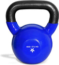 Yes4All Kettlebell - Vinyl Coated Cast Iron Strength Training for Home Gym | 5-100 LB Options