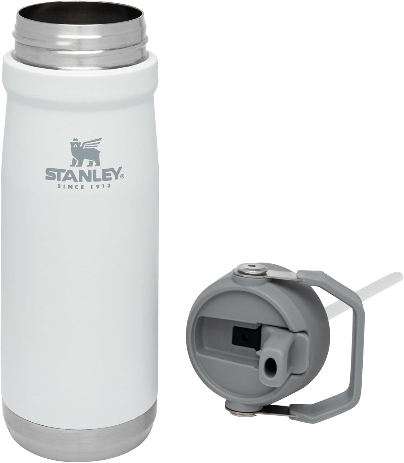 STANLEY IceFlow Water Bottle - 22 oz Insulated Stainless Steel | Built-In Straw | Lightweight & Leak Resistant | BPA-Free | Polar