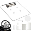 MOSNAI Golf Cart Steering Wheel Scorecard Holder with Pencil Holder & Clip Fit for Club Car DS & Precedent EZGO TXT & RXV Yamaha Golf Carts