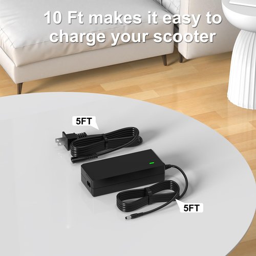 42V 2A Charger for EVERCROSS Scooter Charger Compatible with EV08E EV08S EV10K EV10K Pro EV10Z Power Supply