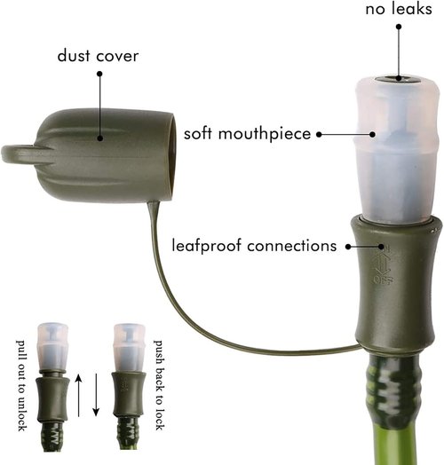 Hydration Bladder - BPA-Free Leak Proof Water Reservoir for Hiking | 1.5L-3L Sizes Available