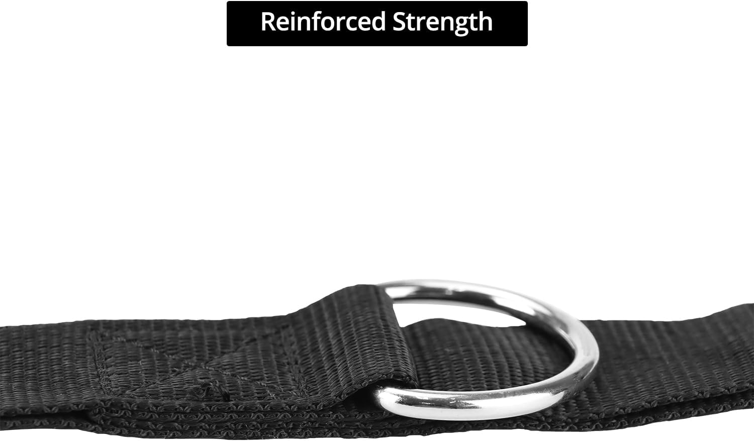 QWORK Fitness Metal Gym Handles - Heavy-Duty Adjustable D-Ring Buckles for Pulley Systems | Ideal for Biceps, Triceps, and Shoulder Workouts