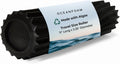 Oceanfoam Ripple Foam Roller - Firm Mini Travel Roller for Deep Tissue Massage | 11" x 3.35" - High Density, Ergonomic Design (Black)