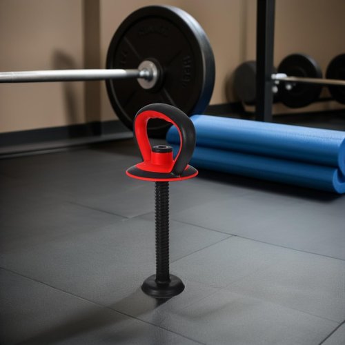 Kisangel Adjustable Kettlebell Handle with Base Nut for 40 Lb Weight Plates Anti-Slip Grip Attachment for Strength Training and Full Body Workouts at Home or Office