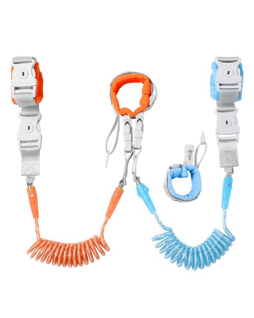 Dr.meter Anti-Lost Wrist Link - 2-in-1 Safety Wristband Leash with Key & Lock | 6.56ft Kids Walking Harness for Travel