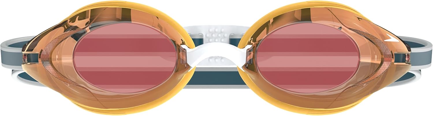 Speedo Swim Goggles - Mirrored Vanquisher 2.0 for Enhanced Clarity and Comfort