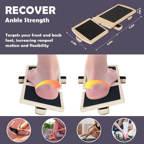 Ankle Balance Board - Stability & Strength Trainer for Home Gym | Single Leg Wobble Board