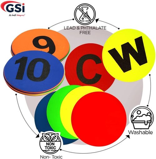 GSi Spot Markers - Non-Toxic, Non-Slip Educational Tools for Kids | Ideal for Preschool & Kindergarten Activities