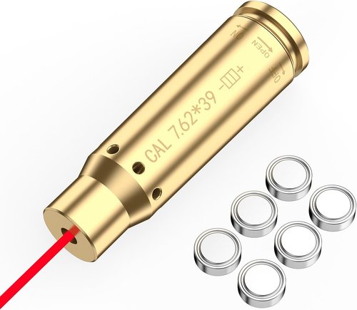 7.62X39mm Red Laser Bore Sight by [Brand Name] - Accurate Boresighter with Batteries Included