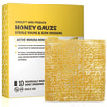 EVERLIT CARE Manuka Honey Dressing | Sterile Non-Adhesive Pads with Unadulterated Medical-Grade Honey | Advanced Healing for Burn, Chronic Wound, Donor Sites, Pressure & Diabetic Ulcer (4" Gauze)