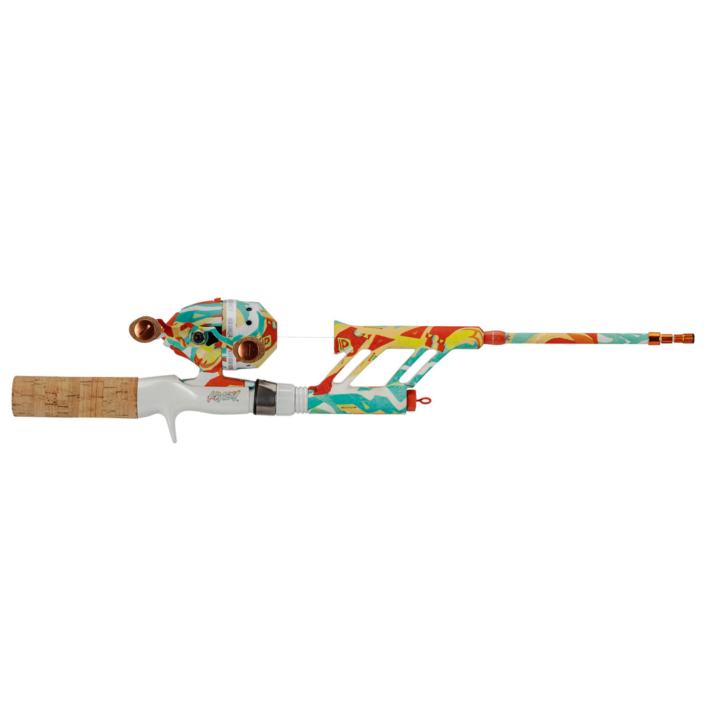 ProFISHiency Krazy Pocket Combo | 30” Light Action Tangle-Free Telescopic Fiberglass Rod | Micro Spincast Reel 4.1:1 Gear Ratio | Pre-Spooled w/ 6lb Line