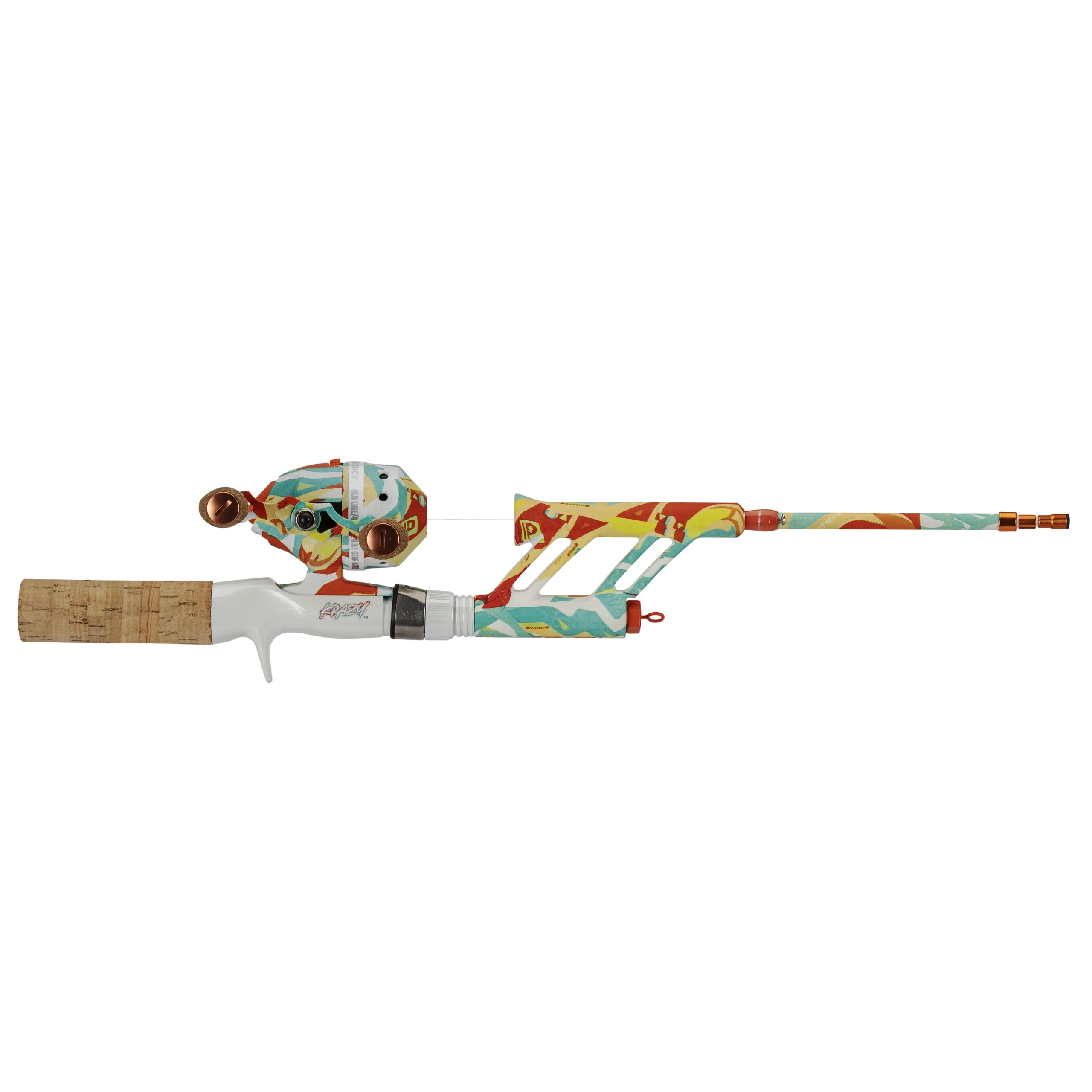ProFISHiency Krazy Pocket Combo | 30” Light Action Tangle-Free Telescopic Fiberglass Rod | Micro Spincast Reel 4.1:1 Gear Ratio | Pre-Spooled w/ 6lb Line
