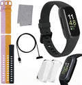Fitbit Inspire 3 Health & Fitness Tracker Bundle - Stress Management, Sleep Tracking & 2 Silicone Bands