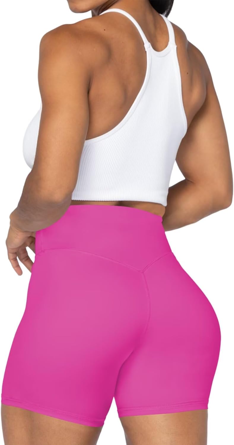 Sunzel High Waist Biker Shorts - No Front Seam, Squat Proof Yoga & Workout Shorts for Women