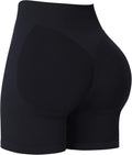 Sunzel Seamless Scrunch Butt Biker Shorts - High Waisted Booty Lifting Yoga & Gym Shorts with Tummy Control
