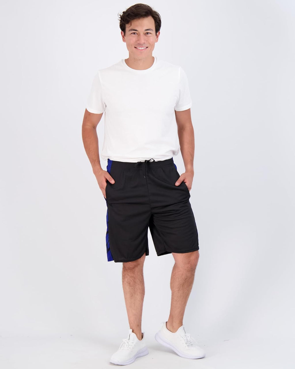 Real Essentials Men's 9" Mesh Basketball Shorts - 3 Pack | Athletic Performance Gym Shorts with Pockets (S-3X)