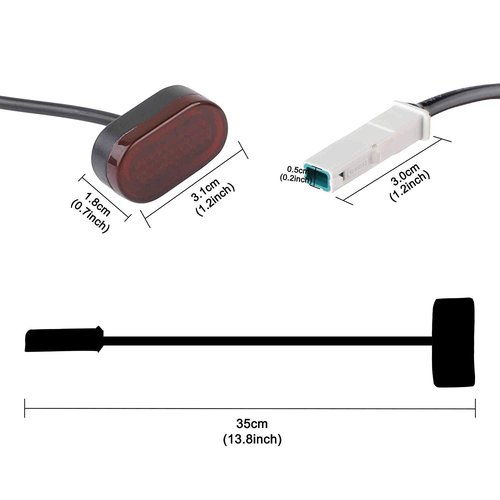 GLDYTIMES Taillight Brake Lamp Rear Light Replacement for Xiaomi m365 Electric Scooter Folding E-Scooter Replacement Parts
