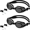 Swim Goggles - Anti-Fog & Anti-UV Protection | 2-Pack for Adults & Youth