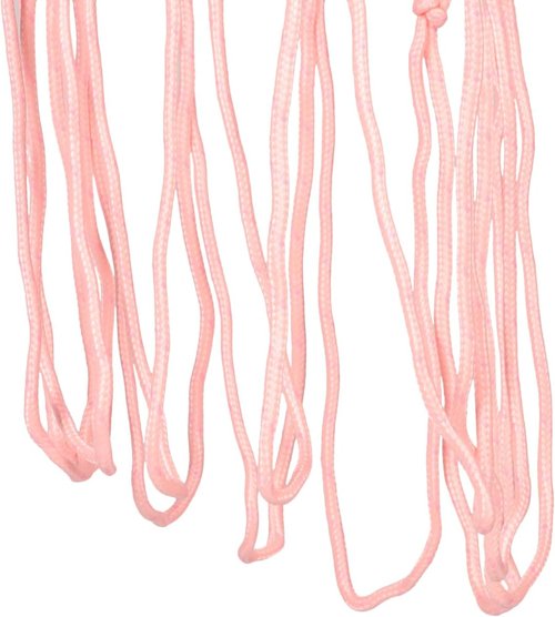 BESPORTBLE Luminous Pink Basketball Net - Durable Polyester Mesh for Easy Outdoor Installation | All Ages