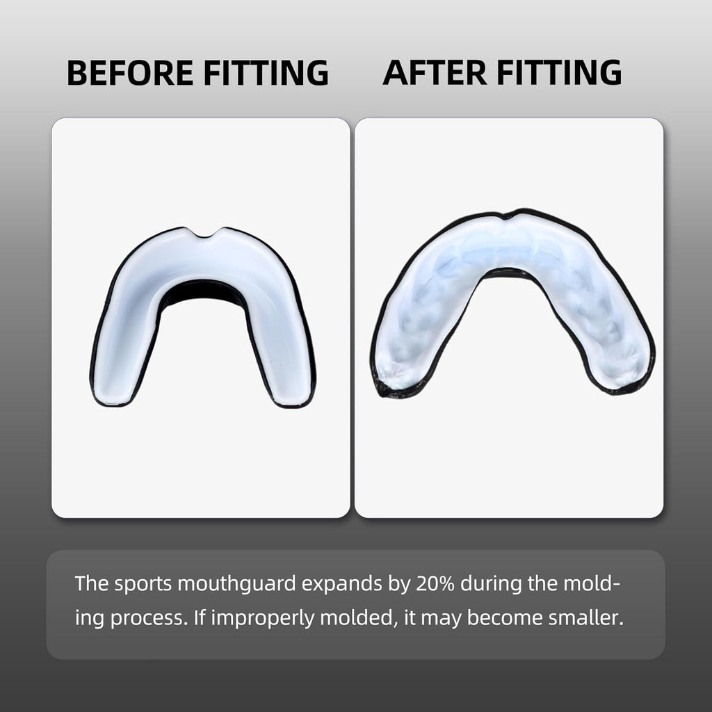 Skiennix 6 Pack Sports Mouthguard - Kids & Youth Protective Gear with Case for Boxing, MMA, Hockey, Soccer, Basketball | Size L