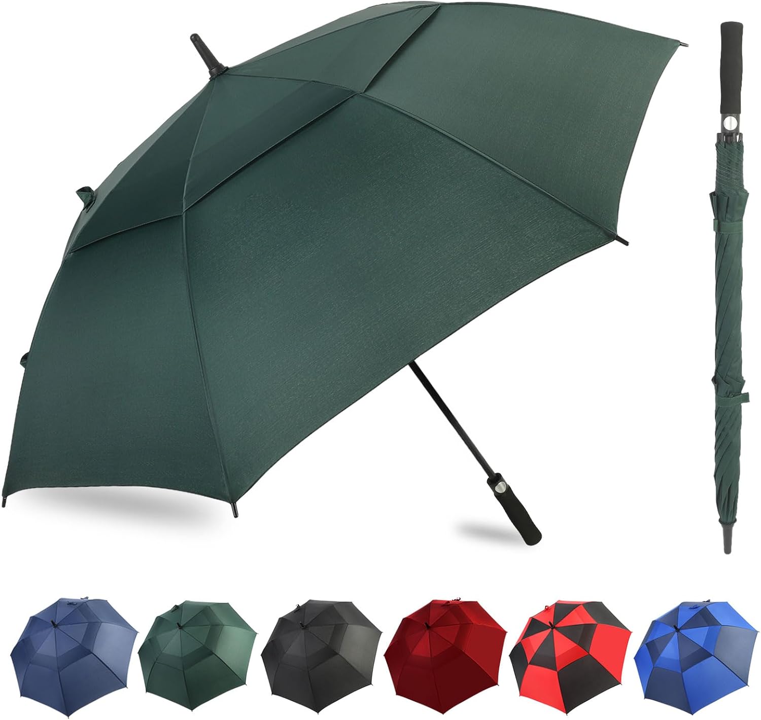 ZDSSM Automatic Open Golf Umbrella - Extra Large 54/62/68/72 Inch Windproof & Waterproof Design