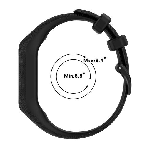 Huwokxix Watch Band compatible with Garmin vivosmart 5/smart 5,Adjustable Silicone Sports Wristband Replacement Band(Black+dark blue+dark gray,L)
