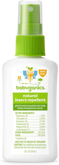 Babyganics Insect Spray - 2oz Natural Formula with Plant & Essential Oils for Safe Protection
