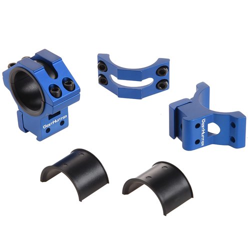 WestHunter Dovetail Scope Rings, 1 in/30 mm Tactical Precision Low Profile Scope Mount | Blue
