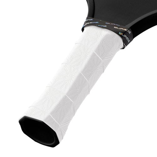 Supacaz SupaSuave White Pickleball Overgrip - Tacky Pickleball Paddle Grip Tape Wrap - Pickle Ball Anti-Sweat Overwrap - 3pk