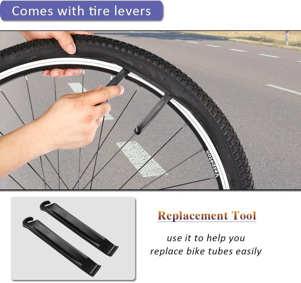 Skiennix 27.5 Inch Bike Tube | Premium Butyl Rubber with AV48mm Schrader Valve | 2 Pack