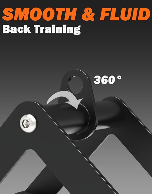 Fitarc Double D Row Handle - Non-Slip V Bar Attachment for Home Gym | T Bar Row & LAT Pulldown Accessory
