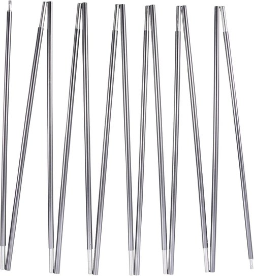 Gray 7001 T6 Heated Aluminum Tent Poles - Preassembled Replacement Pole Pack
