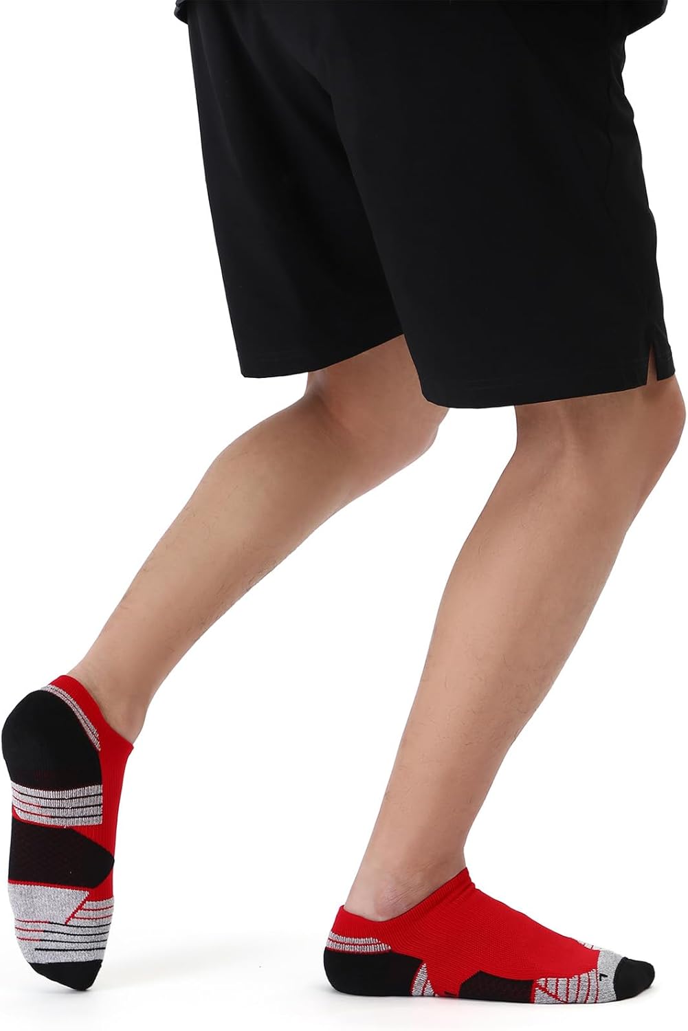 WANDER Men's Athletic Running Socks - 7 Pairs of Thick Cushion Low Cut Ankle Socks | Sizes 6-14