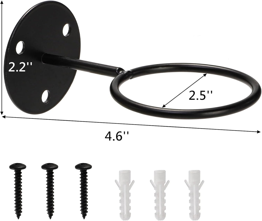 Tebery Baseball Display Wall Holder - 6 PCS Sturdy Mount for Memorabilia & Sports Ball Organization