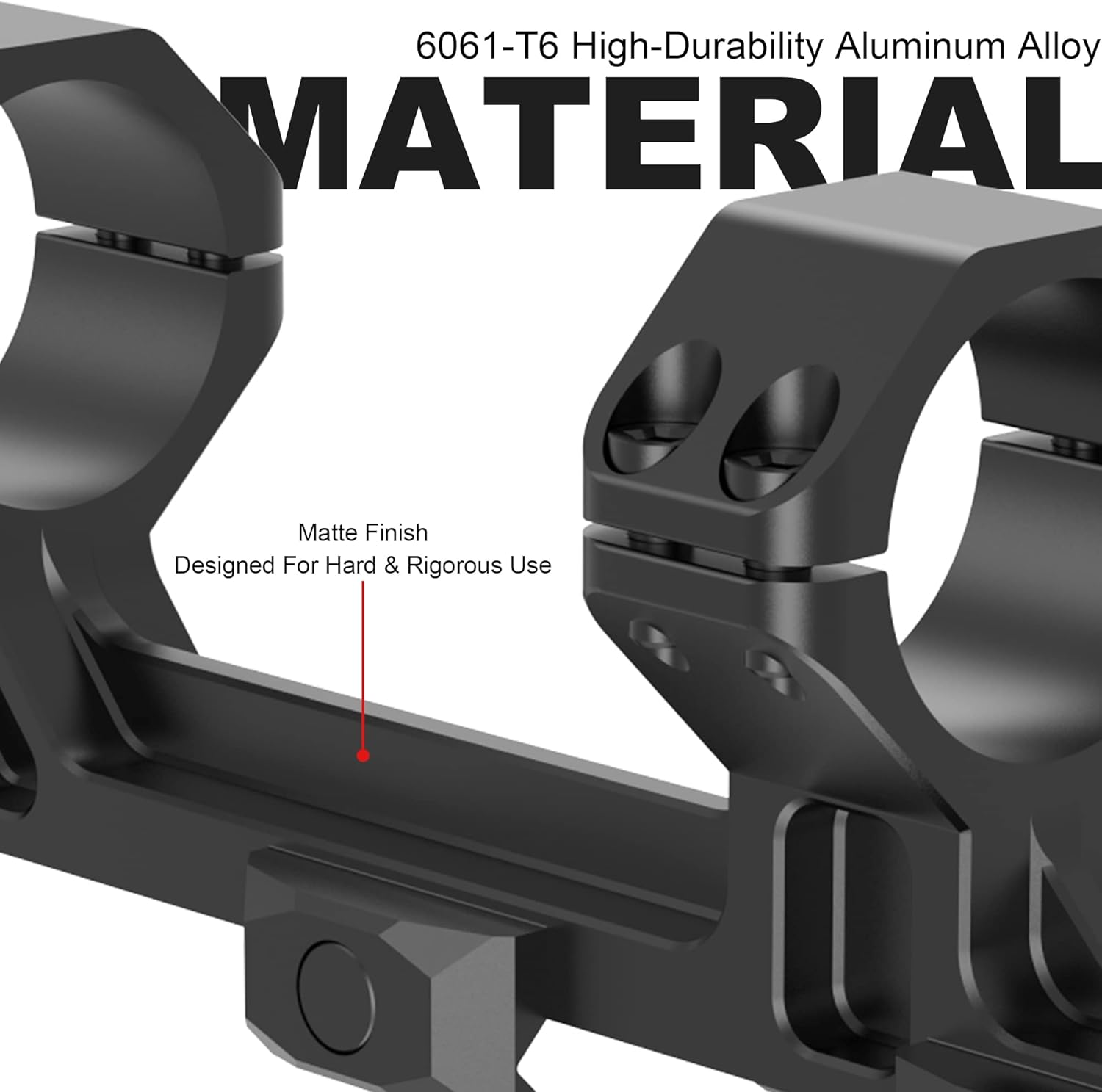 Victoptics 30mm Picatinny Scope Mount - Extended Design for Enhanced Stability and Precision