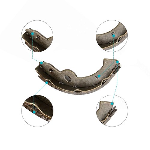 DoonMi Golf Cart Replacement Brake Shoes Set for EZGO YM Golf Cart Yellow OEM#27943G01 70794G01 70795G01