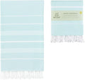 WETCAT Turkish Beach Blanket - Sandproof, Ultra Soft 100% Turkish Cotton | Extra Large 82"x82" - Aqua