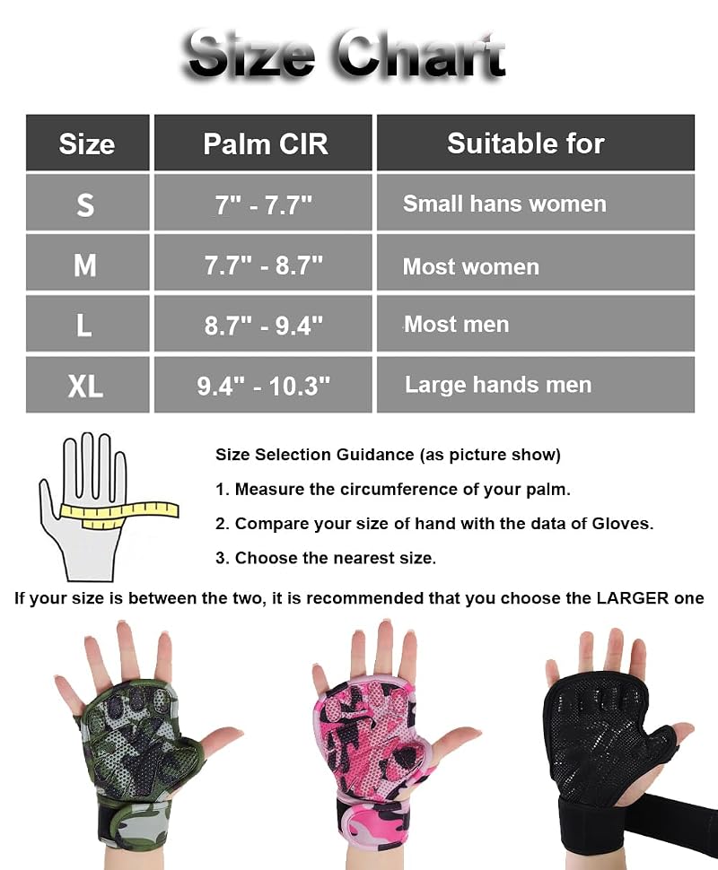 Weight Lifting Gloves with Wrist Wraps - Full Palm Grip, Open Finger, Men & Women (Variation: Black Small)